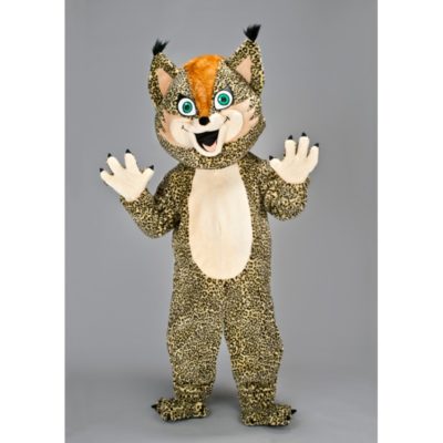 Costume peluche de qualité ou mascotte pour se déguiser en lynx.