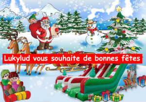 Jeu gonflable thème noël