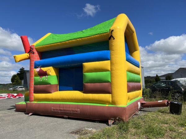 Château gonflable combo ferme avec fenêtre