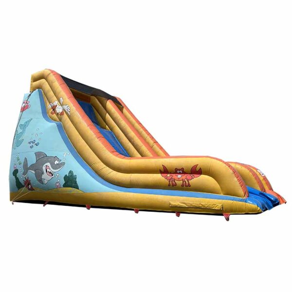 Toboggan gonflable géant d'occasion