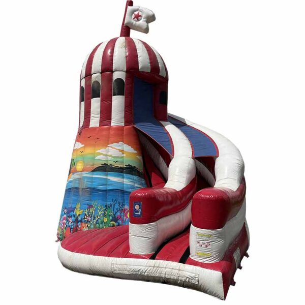 Toboggan gonflable phare occasion