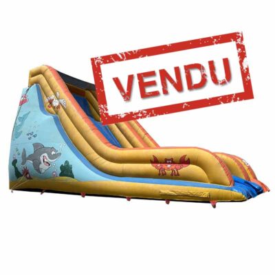 Toboggan gonflable géant d'occasion vendu