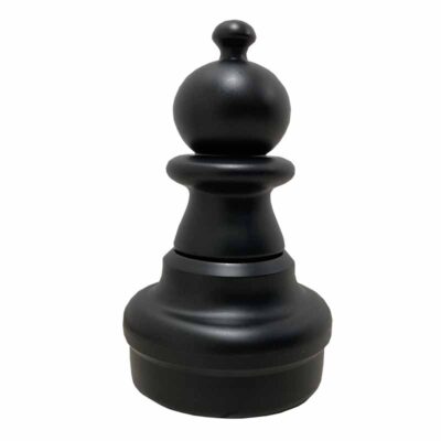 Pion noir jeu d'échecs géant