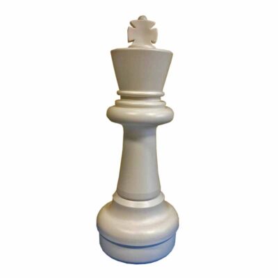 Roi blanc jeu d'échecs géant