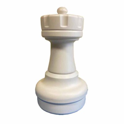 Tour blanche jeu d'échecs géant